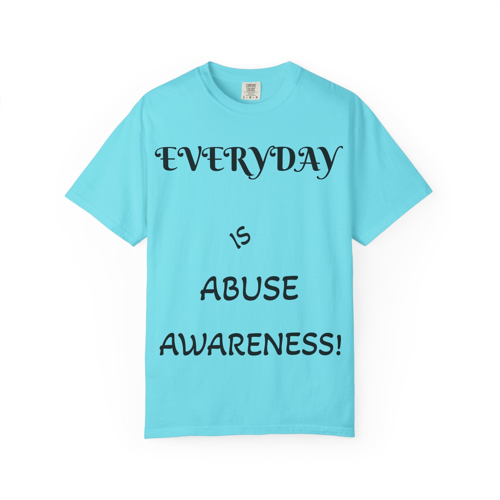 Unisex T-shirt for Abuse Awareness, Heart Design Apparel, Support Mental Health, Thought-Provoking Gift, Everyday Comfort Wear