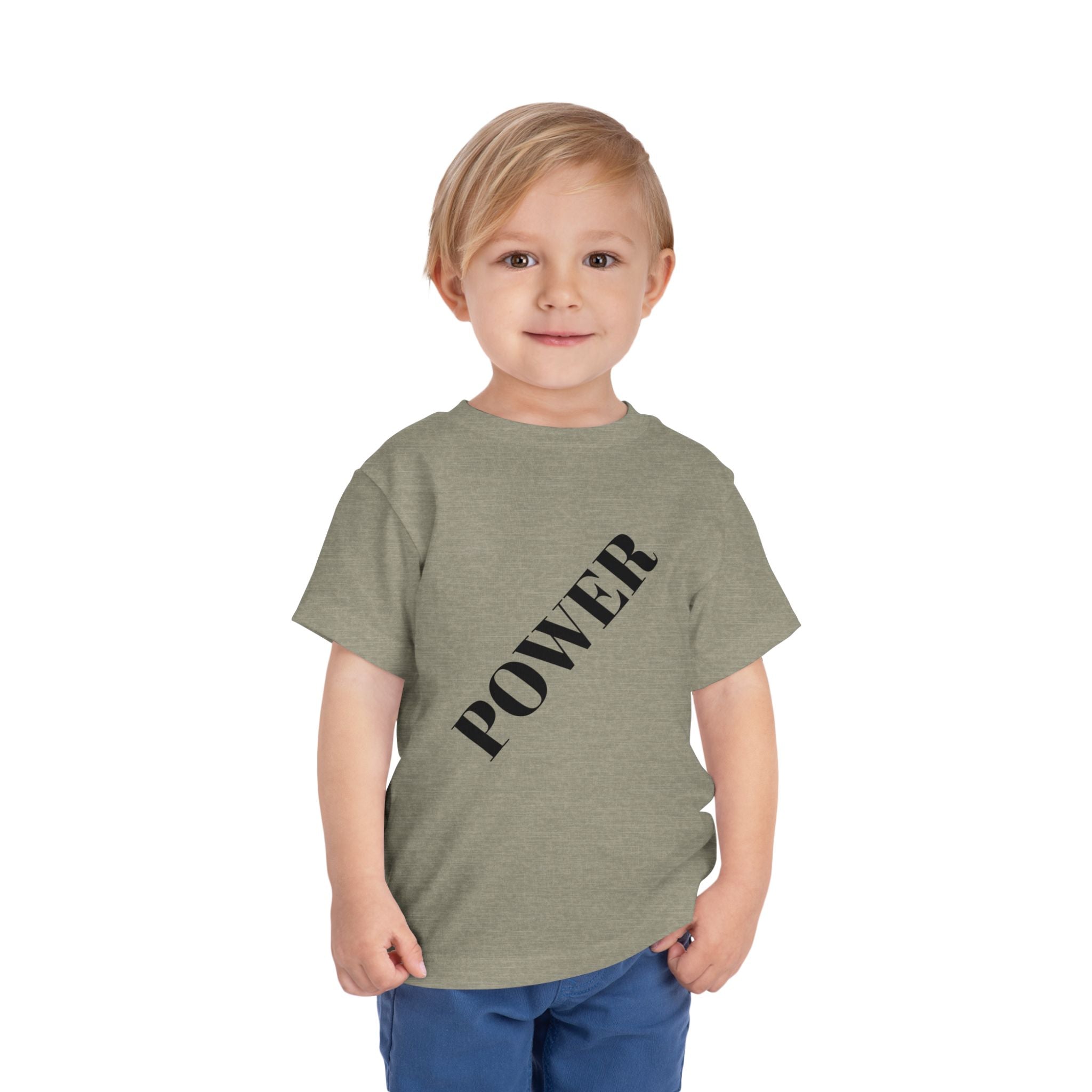 Toddler Power Tee - Inspiring Kids Apparel, Short Sleeve Boy's/Girl's T-Shirt, Birthday Gift, Children's Clothing