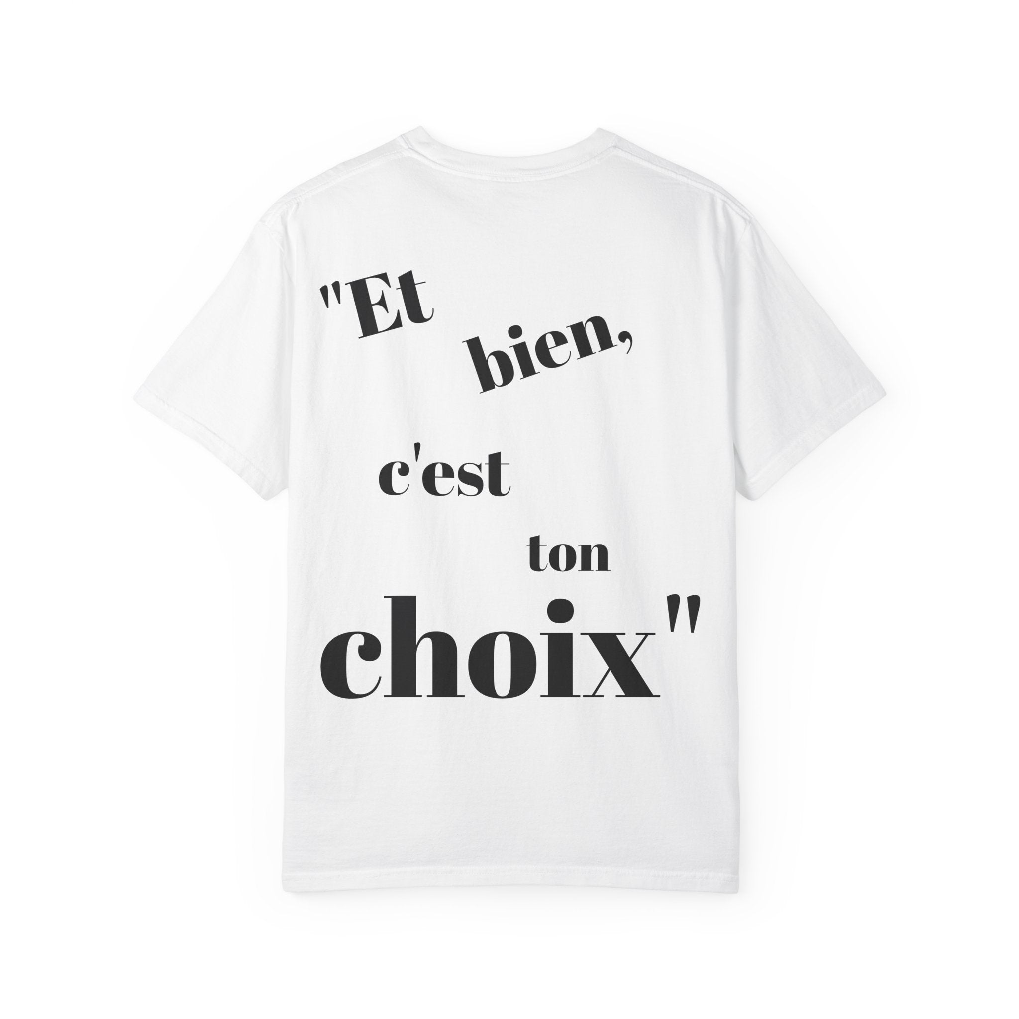 Quirky Statement Tee: 'Tu ne m'aimes pas parce que', Unisex Tee, Casual Gift, Trendy Fashion, Unique T-shirt, Everyday Wear